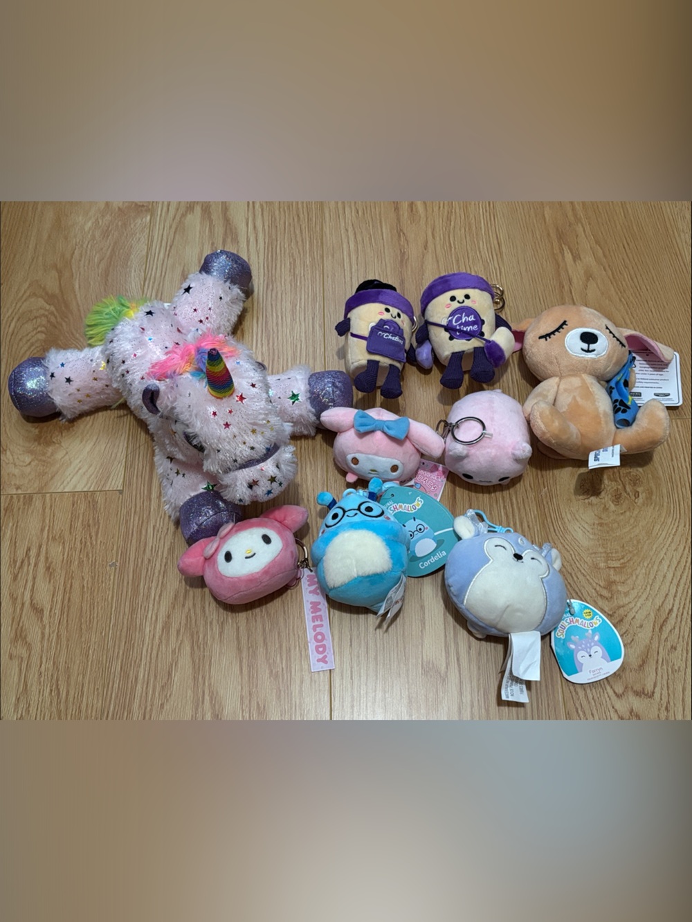 Plush Lot (Sanrio, My Melody, Squishmallow, Chatime, etc.)
